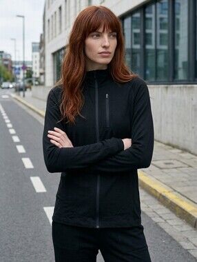 IBEX Merino Wool Black Shak Jacket, Warm, Breathable, Hiking, Camping UNIS Sz 30